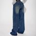 Women's Clothing Retro Blue Women's Jeans Loose Casual Straight Leg Wide Leg Trousers Spring Summer Fashion_ecoleips.com