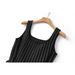 K New Temperament Silver Wire Waist Cinching Slimming Camisole Dress, Light Mature Style Knitted Short Skirt_ecoleips.com
