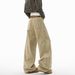 American Khaki Tooling Jeans Women's Spring And Autumn High-waisted And Thin Casual Pants Retro And Old Versatile Scimitar Pants_ecoleips.com