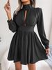 Hollow Waist Pendulum Dress Women's Clothing_ecoleips.com
