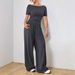 Women's Clothing Loose Fitting Wide Leg Pants For Women Two Piece Suit Soft And Sticky Style Suit Fashionable Irregular Short Sleeves_ecoleips.com