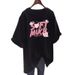 Women's Oversized Cotton T-Shirt Soft Breathable Casual Top with Letter Print for Summer Streetwear And Daily Wear_ecoleips.com