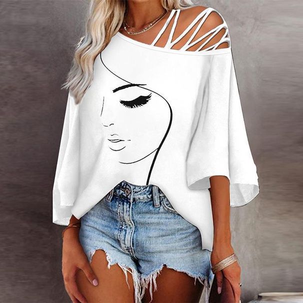 Women's Clothing Women's Sexy T-Shirt Summer Fashion Loose Printed Top Style Long Sleeve For Formal & Casual For Women_ecoleips.com