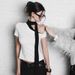 Summer Asymmetrical One-Shoulder Women's T-Shirt Color Block Ribbon Detail Top European And American Style Women's Clothing_ecoleips.com
