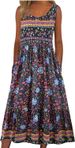 Europe And The United States 2024 Spring And Summer New Print Sleeveless Pullover Dress Women Casual Plus-size Dress_ecoleips.com