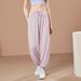 Women's Clothing Quick Drying Sports Trousers For Women Running With Loose Fitting Yoga Drape Autumn High Waist Pilates Training Fitness Trousers_ecoleips.com