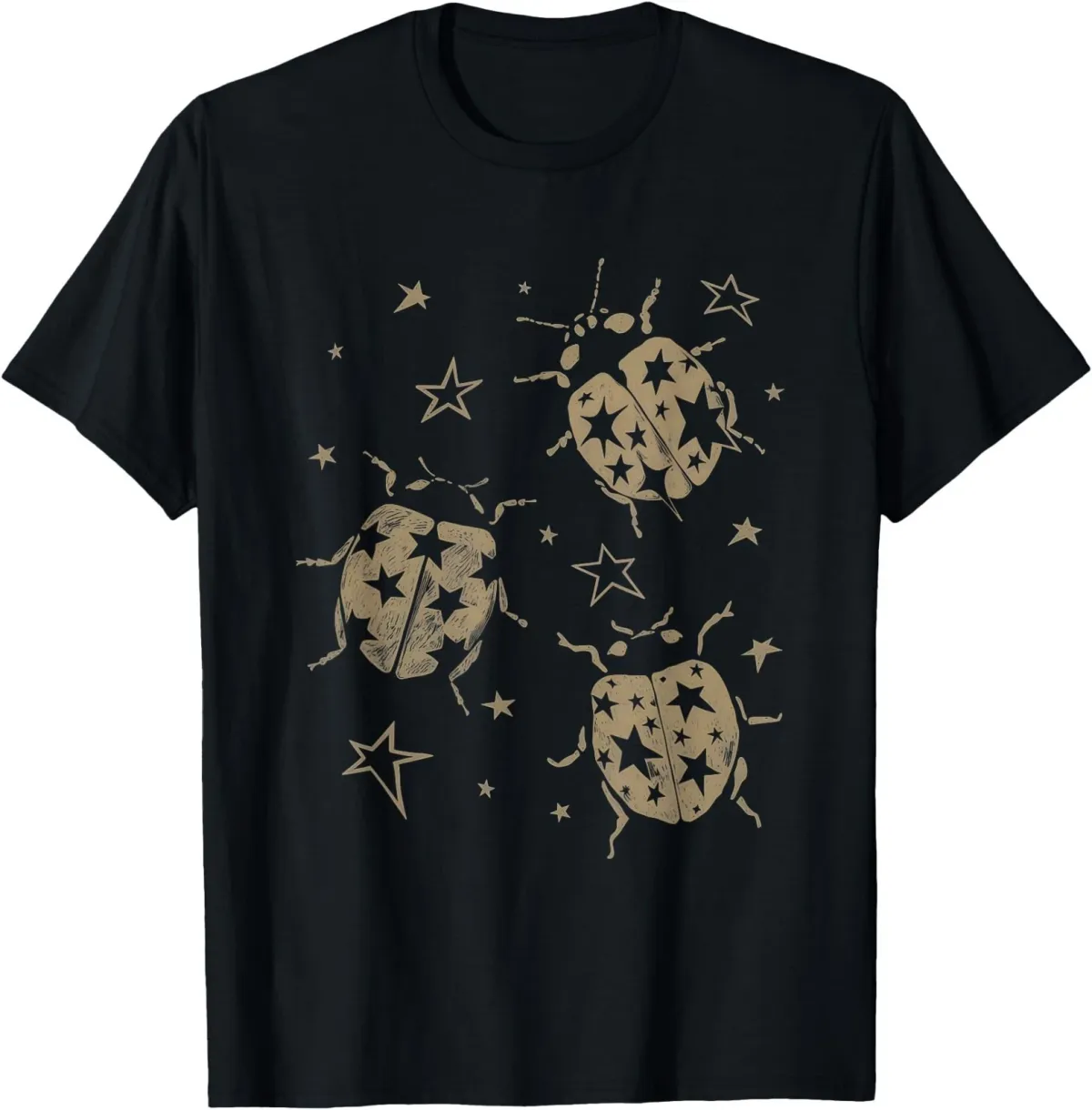 Women's T-Shirts Grunge 2000s Ladybug Alt 90s Vintage Star Dots Teen Y2k T-Shirt_ecoleips.com