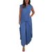 Leisure Suits Pleated Short Sleeved Irregular Long Tops Wide Leg Pants Two Piece Suit_ecoleips.com