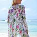 Women's Three Piece Boxer Bikini Swimsuit Fashion Cover Up Beach Two Piece Bowknot Style Sexy Vacation Swimming Suit_ecoleips.com