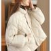 girl Button Down Jacket For Women 2025 Winter New Chinese Style Stand Collar Petite Slimming Cotton Coat_ecoleips.com