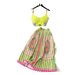 Women's Clothing Printed Suit Short Top Camisole High Waist Pleated Skirt_ecoleips.com
