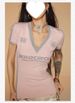 Pure Cotton Women's Short Sleeve T-Shirt 40 Count 210g Off-Shoulder Slim Fit Unique Style Sexy Millennial Look Top_ecoleips.com