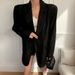 Plus MM Extra Large Size 150kg European Station Autumn Wo's Fashion Design Retro Sequin Blazer Mid-Length Coat For_ecoleips.com