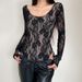 K Pure Desire Style Sexy See-Through Round-Neck Long Sleeve Bodycon Tank Top For Slim And Flirty Ladies_ecoleips.com