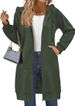 Women's Long Zip-Up Hooded Sweatshirt Oversized Fleece Pullover Casual Jacket For Fall & Winter_ecoleips.com