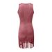 K New Women's Dress Sexy Deep V-strap Tassel Slim Fit Dress_ecoleips.com