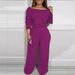 Women's Clothing New Fashion Elegant Large Size Wide Leg Jumpsuit_ecoleips.com