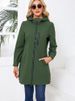 K Women's Hooded Long Sleeve Windbreaker For Outdoor Sports, Water-Resistant, Loose Fit, Casual And Windproof_ecoleips.com