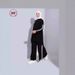 Autumn Wide-Leg High-Waist Slimming Muslim Fashion Striped Solid Color Set_ecoleips.com