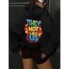 Kinitwear Women's Fall/Winter Pullover Sweatshirt One Color Leisure Standard Made In China_ecoleips.com