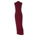 2025 Winter New Fashion French Style Hollow Out Knitted Slim Fit Back Split Dress Wholesale_ecoleips.com