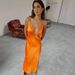 Summer New Style Sexy V Neck Lace Camisole Dress Cross Border European American Style 2025_ecoleips.com