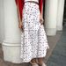 Women's Clothing Floral Skirt Spring Temperament Elegant High Waist A Line Fishtail Cherry Print Skirt_ecoleips.com