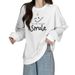 Fleece Lined Thickened Women's Sweatshirt Loose Fitting plus Size Fashionable Trendy Autumn Winter Top_ecoleips.com