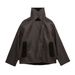 K Fur And Leather Integrated Street Style Women's Loose Double-sided Jacket, Thick Coat_ecoleips.com