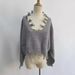 Women's Oversized Off-Shoulder V-Neck Sweater - Lazy Chic Knit Pullover With Distressed Details, Casual Loose Fit, Spring & Fall Fashion_ecoleips.com