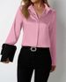 Women's Clothing Women's Satin Imitation Silk Blouse Satin Top For Formal & Casual For Women Top Spring Summer_ecoleips.com