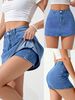 Aria Basics Aria Basics European American Cross-border Denim Low-waisted American-style Slimming And Sexy Short Skirts, New Shorts_ecoleips.com