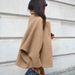 Fashion High Sense Brown Woolen Lapel Cardigan Jacket Women's Clothing_ecoleips.com