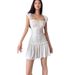 Summer Slim Fit Halter Neck Pleated Dress for Women European American Style Sexy Hot Girl Drawstring Design_ecoleips.com