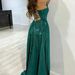 2026wish New Strapless European And American Foreign Trade AliExp Shiny Long Flared A-line Slimming Evening_ecoleips.com