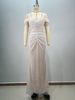 Women's Clothing New One Shoulder Waist Fishtail Wedding Dress Pearl Fishbone Atmospheric Banquet Evening Dress Out Of The Yarn Photography Photo_ecoleips.com