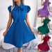 Instagram-style Real Shot 2026 European And American Spring/summer Elegant Tie-waist Pleated Skirt With A Large Hem_ecoleips.com