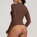 Women's Clothing Yoga Wear High Elasticity Round Neck Slimming Fitness Long Sleeved Top Similar To Lightweight_ecoleips.com