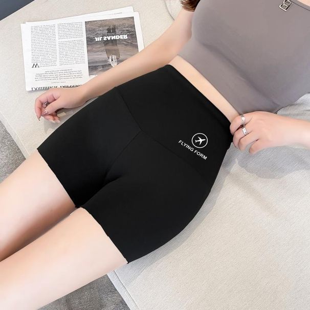K High Waisted And Cinched Three Part Pants For Women, Thin And Seamless, Anti Glare, Yoga Base Safety Shorts For External Wear_ecoleips.com