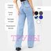 Extra-Long Flare Jeans For Women – High-Waisted, Stretchy Denim, Vintage 70s Inspired, Boho Chic, Streetwear Staple_ecoleips.com