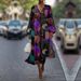 Women's V-Neck Dress Summer Fashion Floral Puff Sleeve Dress_ecoleips.com
