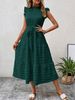 2024 Cross-Border European And American Women's Fashion Foreign Trade Bohemian Sleeveless Tie-Waist Flared Dress_ecoleips.com
