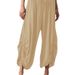 Summer Women's Slimming Casual Drawstring Lantern Pants European American Style Cross Border 2026 Clothing_ecoleips.com