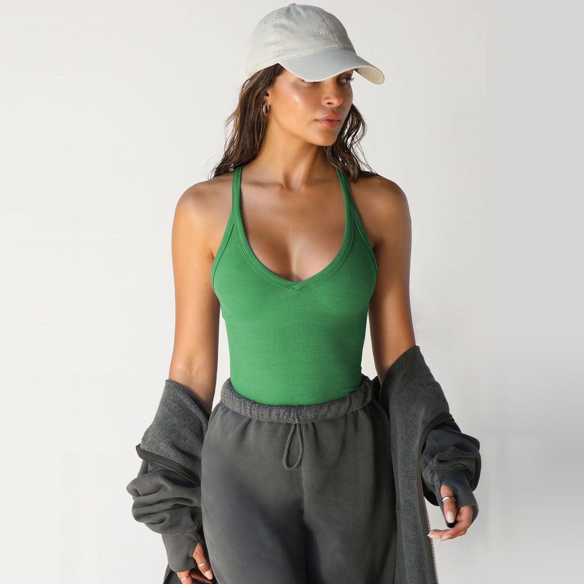 Women's Clothing Spring And Summer New Knitted Vest Sexy Slim Top Trendy Brand Inner Bottoming Shirt_ecoleips.com