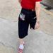 Women's Clothing Women's Retro Letter Print Capri Pants High Street Style Loose Fit Slimming Wide Leg Denim Summer Shorts_ecoleips.com