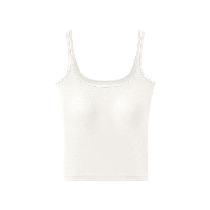 Premium New Women's Camisole With Built In Bra Summer Back Beauty Tank Top For Outer & Layering Wear_ecoleips.com