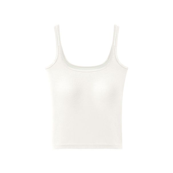 Premium New Women's Camisole With Built In Bra Summer Back Beauty Tank Top For Outer & Layering Wear_ecoleips.com