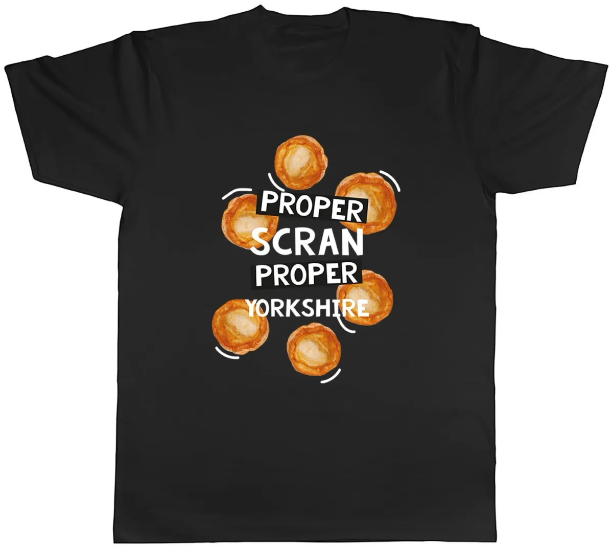 Women's T-Shirts Yorkshire Pudding Day Proper Scran Mens T-Shirt Tee Gift Top_ecoleips.com