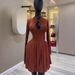 Elegant Hollow-Out Bodycon Mini Dress - Sexy Summer A-Line Short Dress With High Waist & Long Sleeves, Polyester Stretch Fit For Women_ecoleips.com