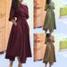 Voya Recommend! Elegant French Commuter Solid Color Shoulder Strap Waist Dress For Women, Available In Multiple Colors_ecoleips.com